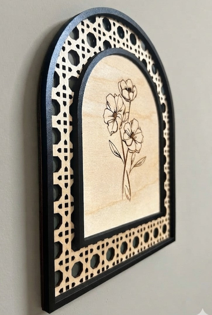 Arched Lattice Wall Art