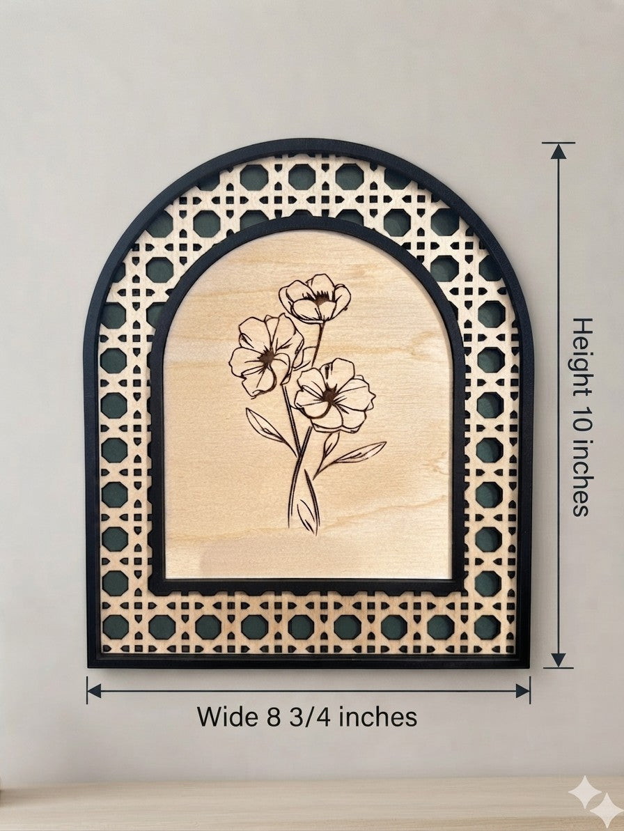 Arched Lattice Wall Art