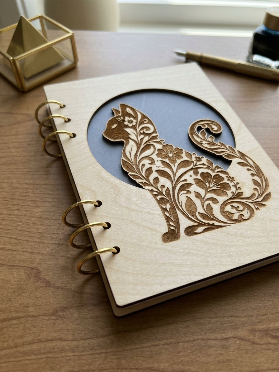 Wildflower Cat | Refillable Journal