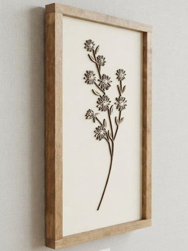 Layered Botanical Wall Art | Ivory