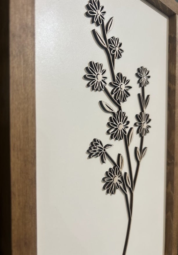 Layered Botanical Wall Art | Ivory