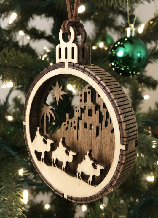 Three Wise Men Journey Ornament